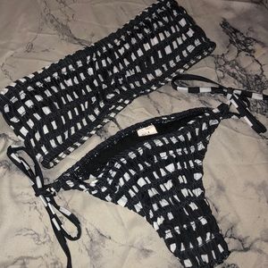 Zaful bikini black & white